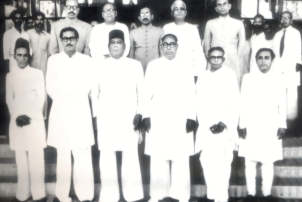 The 1954 East Bengal cabinet formed by the United Front