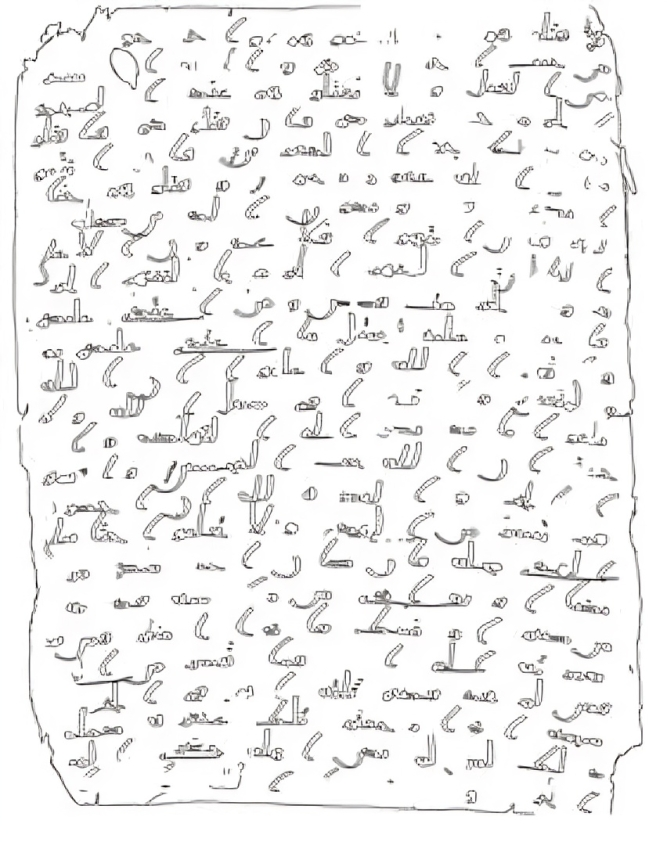 Sanaa manuscript quran - lower text recovered through X-Ray