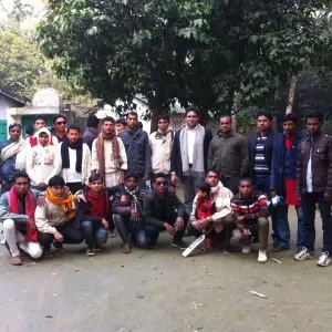 10th National Election Campaign- with workers team of Ramchandrapur Village, Chandpur Union