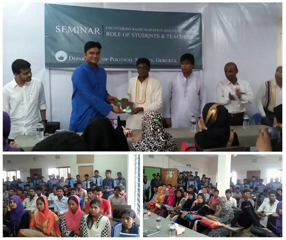 Seminar on Countering radicalization and extremism in Gurukul, Kushtia