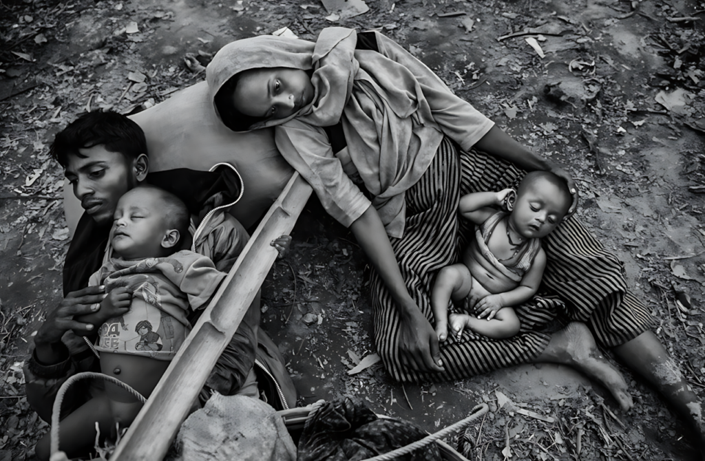 Refugee camps in India, 1971