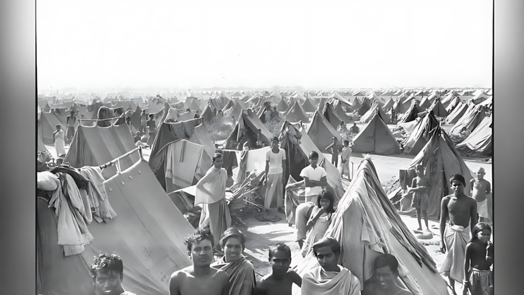 Refugee camps in India, 1971