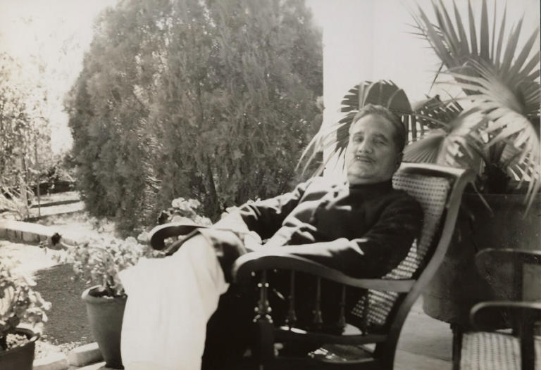 Sir Muhammad Iqbal in 1935, by Lady Ottoline Morrell