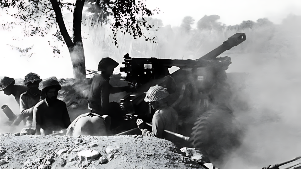 The final stage of the Liberation War - Indian troops attacking Pakistani forces