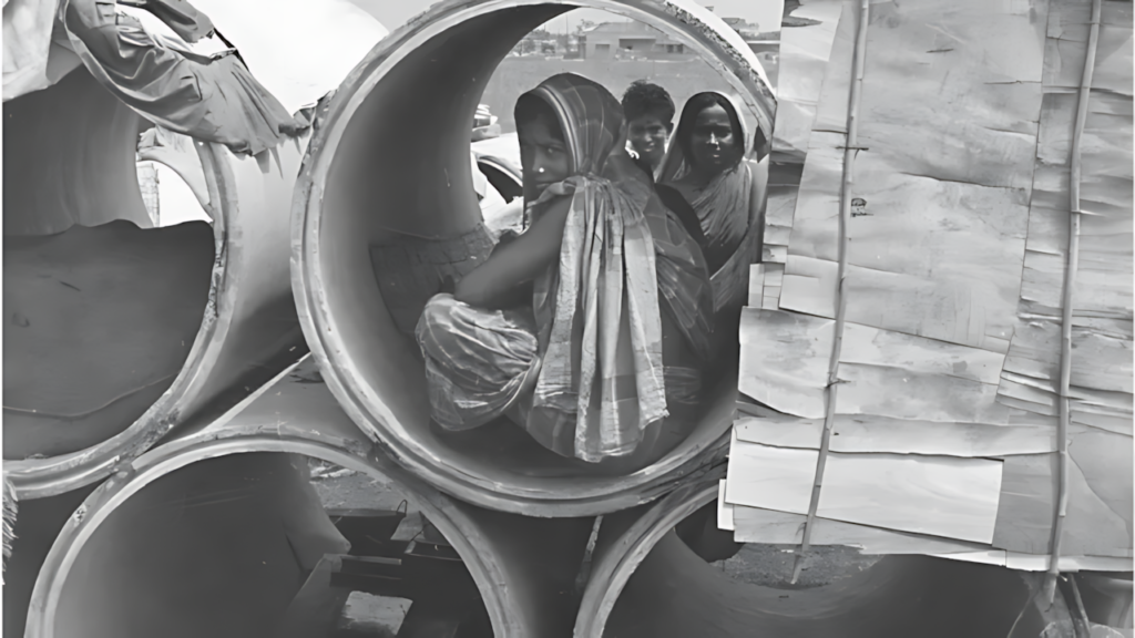 This is how initially Bangladeshi refugees first took refuge in India in 1971