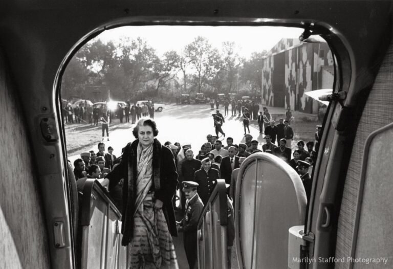 Indira Gandhi Boarding Her Private Plane in New Delhi Following the 1971 War