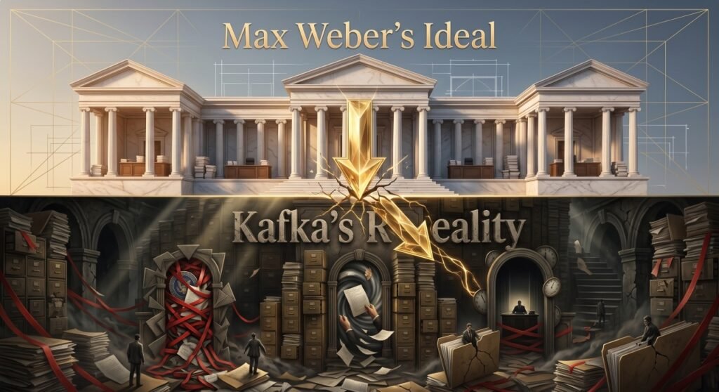 Max Weber versus Franz Kafka